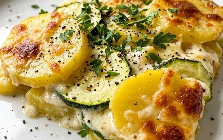 Kartoffel-Zucchini-Auflauf – so cremig & lecker