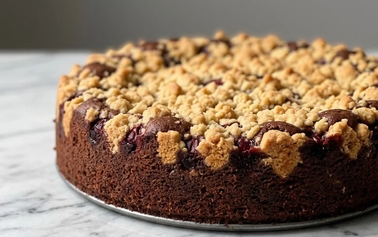Schoko-Kirsch Extract-Kuchen: Saftig, Streusel, Extrakt!