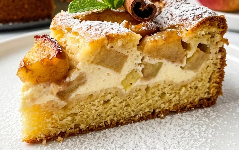 Apfel Schmandkuchen in 10 Minuten bereit für den Ofen